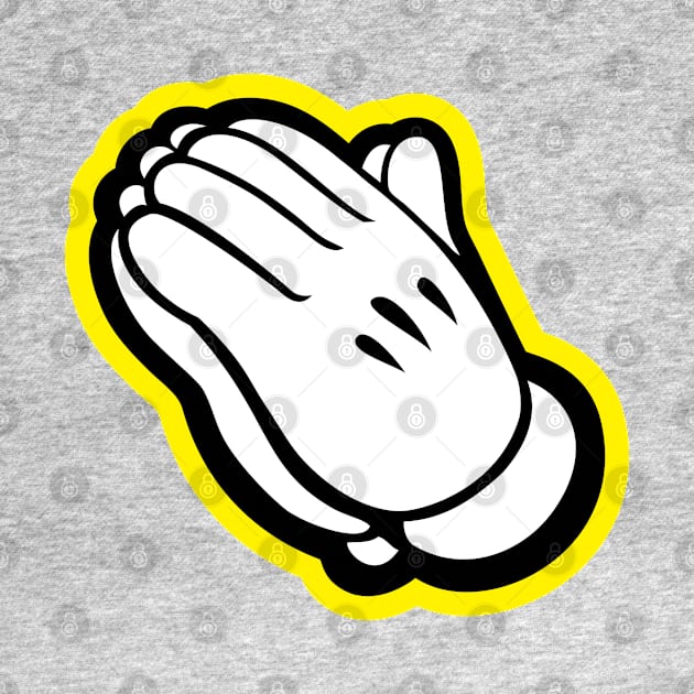 Praying hands-yellow by God Given apparel